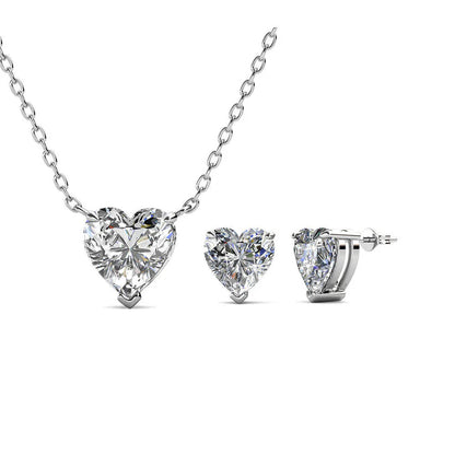 All Heart Pendant & Earrings Set