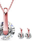 Mira Pendant & Earring Set Encrusted with Crystals from Swarovski