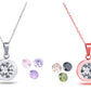 Interchangeable Solitaire Pendant Encrusted with Crystals from Swarovski