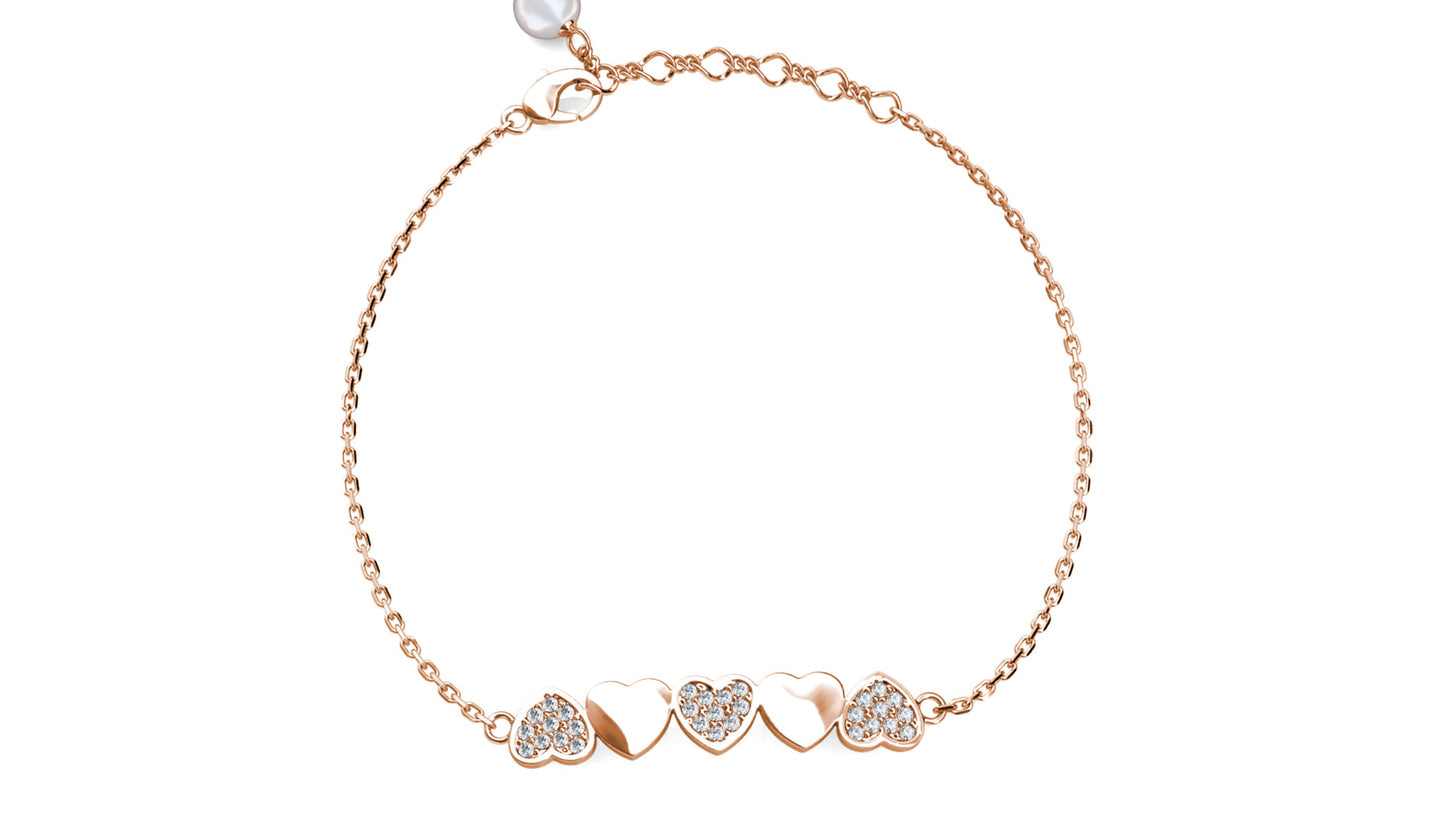 New Heart Bracelets Encrusted with Crystals from Swarovski