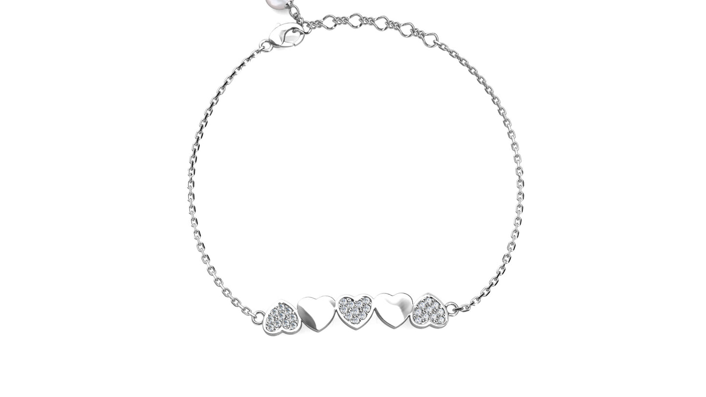 New Heart Bracelets Encrusted with Crystals from Swarovski